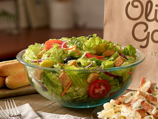 Our Famous Jumbo House Salad includes 12 Breadsticks (Serves 6)