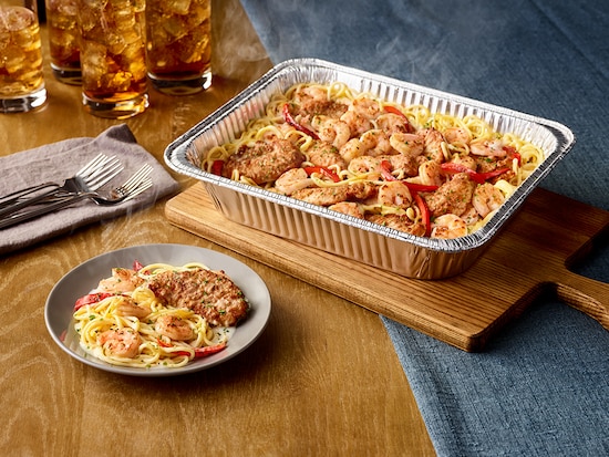 Chicken and Shrimp Carbonara (Serves 4 - 6)