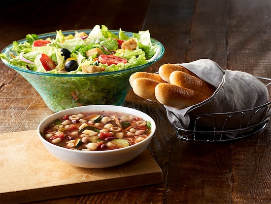 Soup AND Salad AND Breadsticks